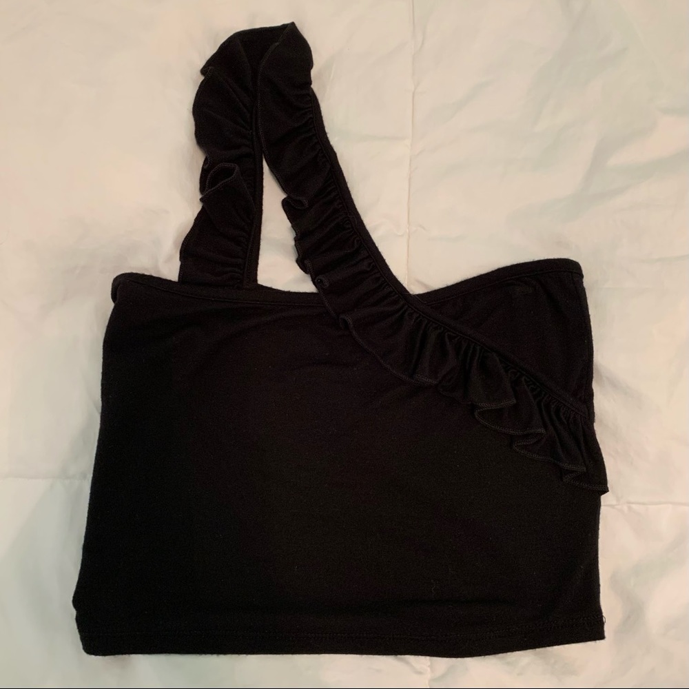Emma and Sam One Shoulder Ruffle Top - Picture 3 of 6